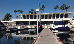 Del Rey Yacht Club long dock and clubhouse