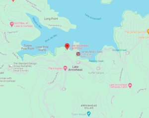 Lake Arrowhead Yacht Club Map