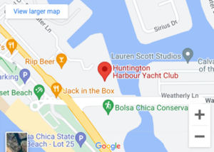 Huntington Harbour Yacht Club map