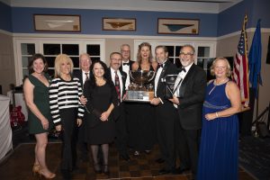 Santa Monica Windjammers receiving Regular Club of the Year Trophy